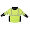 Radians Hi-Vis Rain Jacket, Ripstop, Class Type R Class 3 Hi-Vis Green, M SJ04-3SGR-M - alternate 6